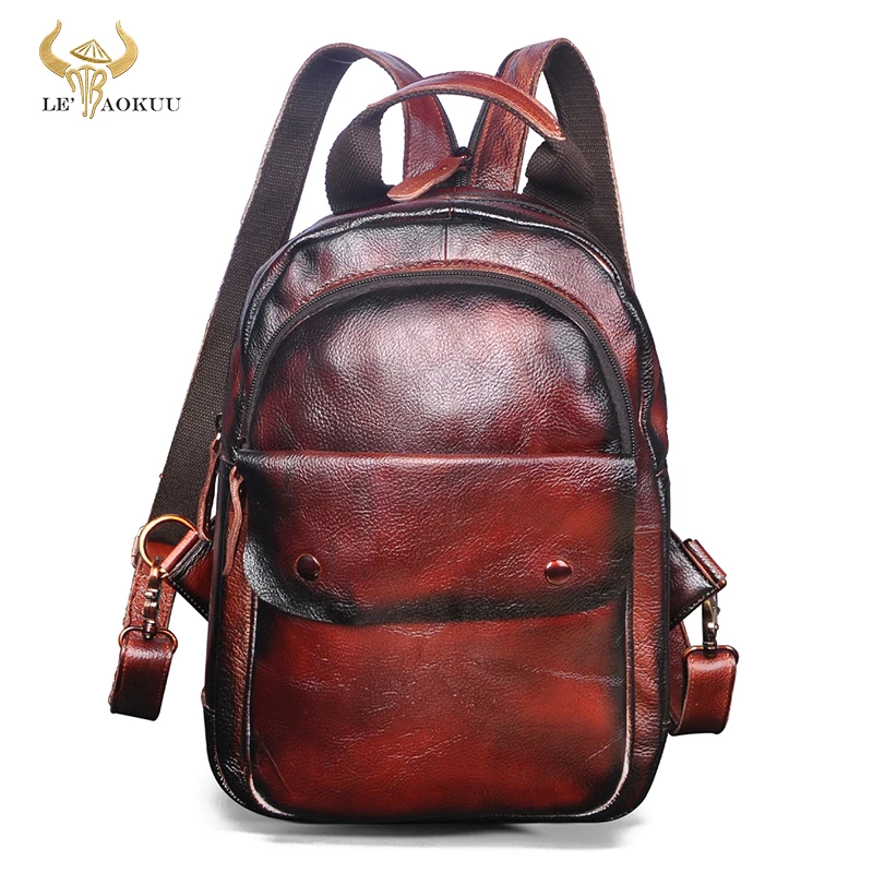 New Unisex Grain Real Leather Fashion Travel College School Book Bag Female Women Ladies Backpack Student Chest Sling Bag 1307
New Unisex Grain Real Leather Fashion Travel College School Book Bag Female Women Ladies Backpack Student Chest Sling Bag 1307