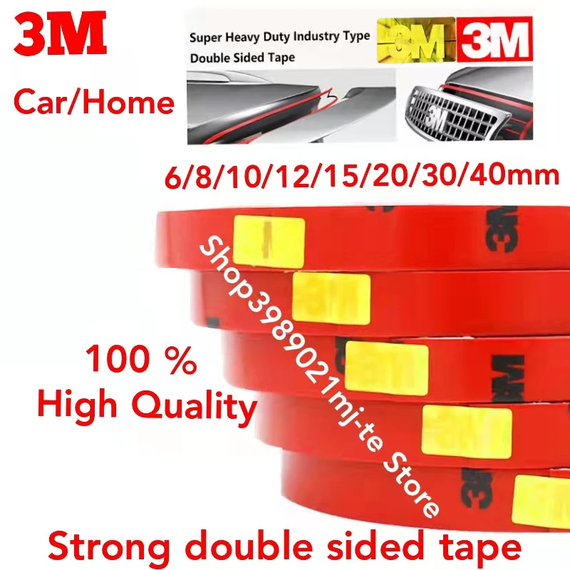 Car Special Double Sided Tape 3M Black Adhesive Sticker for Home Hardware Tools Super Sticky Waterproof 6/8/10/12/15/20/30/40MM
Car Special Double Sided Tape 3M Black Adhesive Sticker for Home Hardware Tools Super Sticky Waterproof 6/8/10/12/15/20/30/40MM