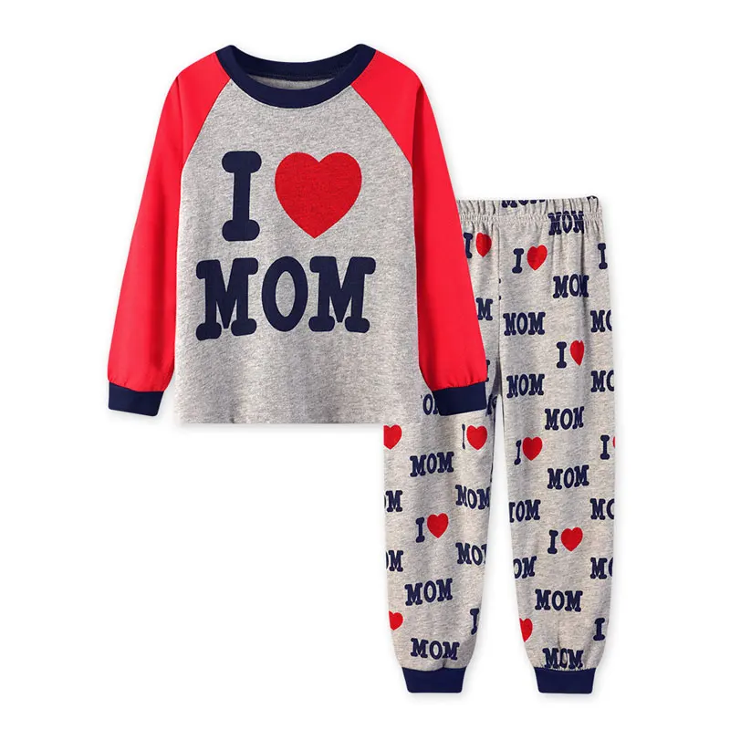 Cartoon Letters Sleepwear Baby Boy Fashion Pajamas Set Kids Clothing Sleepwear Spring Autumn Cotton Girls Clothes Outfits 2-7 Y 
Cartoon Letters Sleepwear Baby Boy Fashion Pajamas Set Kids Clothing Sleepwear Spring Autumn Cotton Girls Clothes Outfits 2-7 Y