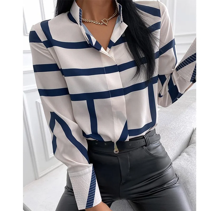 2021 Women's Summer New Floral Print Stand Collar Top Long Sleeve Office Ladies Shirt Top Fashion Casual Plus Size Slim Thin Top
2021 Women's Summer New Floral Print Stand Collar Top Long Sleeve Office Ladies Shirt Top Fashion Casual Plus Size Slim Thin Top