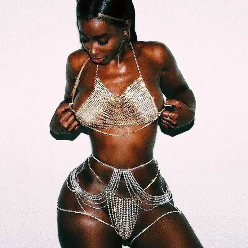 Sexy women's Rhinestone body chain tassel crystal t-pants underwear Body chain bra sling multi-layer crystal waist chain
Sexy women's Rhinestone body chain tassel crystal t-pants underwear Body chain bra sling multi-layer crystal waist chain