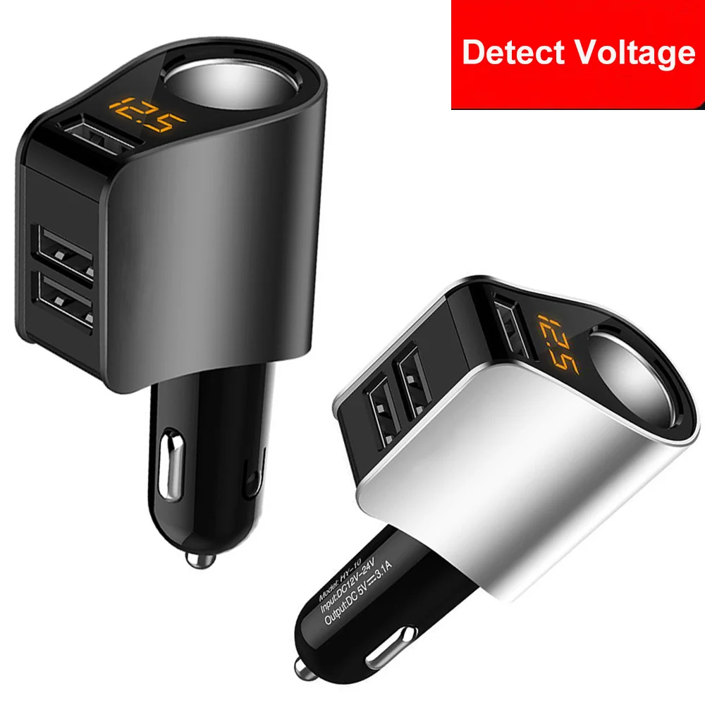 Разветвитель гнезда прикуривателя 3 USB автомобильное зарядное устройство 12 в-24 в