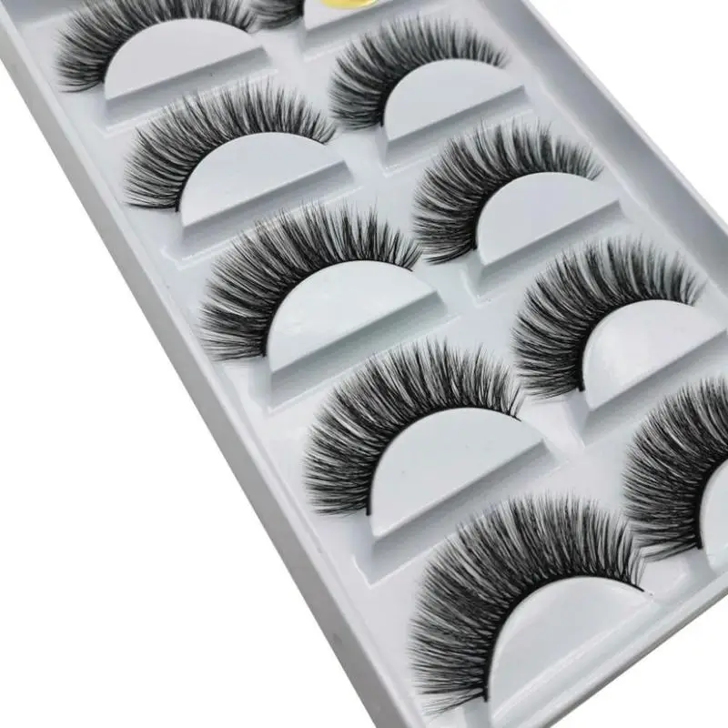 5 Pairs 3D Eyelashes Hand Made False Eye Lashes Wispy Natural Makeup Fluffy Lashes Long Thick Extension Y3B8
5 Pairs 3D Eyelashes Hand Made False Eye Lashes Wispy Natural Makeup Fluffy Lashes Long Thick Extension Y3B8
