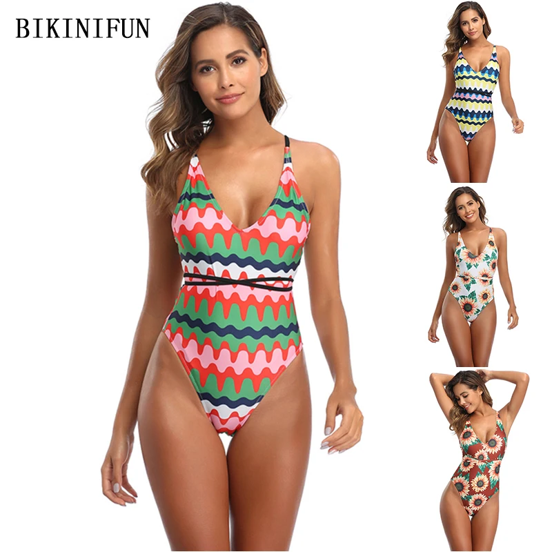 New Sexy Deep V Monokini Women Floral Print Swimsuit Cross Back Swimwear S-XL Backless Bathing Suit Back Keyhole One Piece Suit
New Sexy Deep V Monokini Women Floral Print Swimsuit Cross Back Swimwear S-XL Backless Bathing Suit Back Keyhole One Piece Suit
