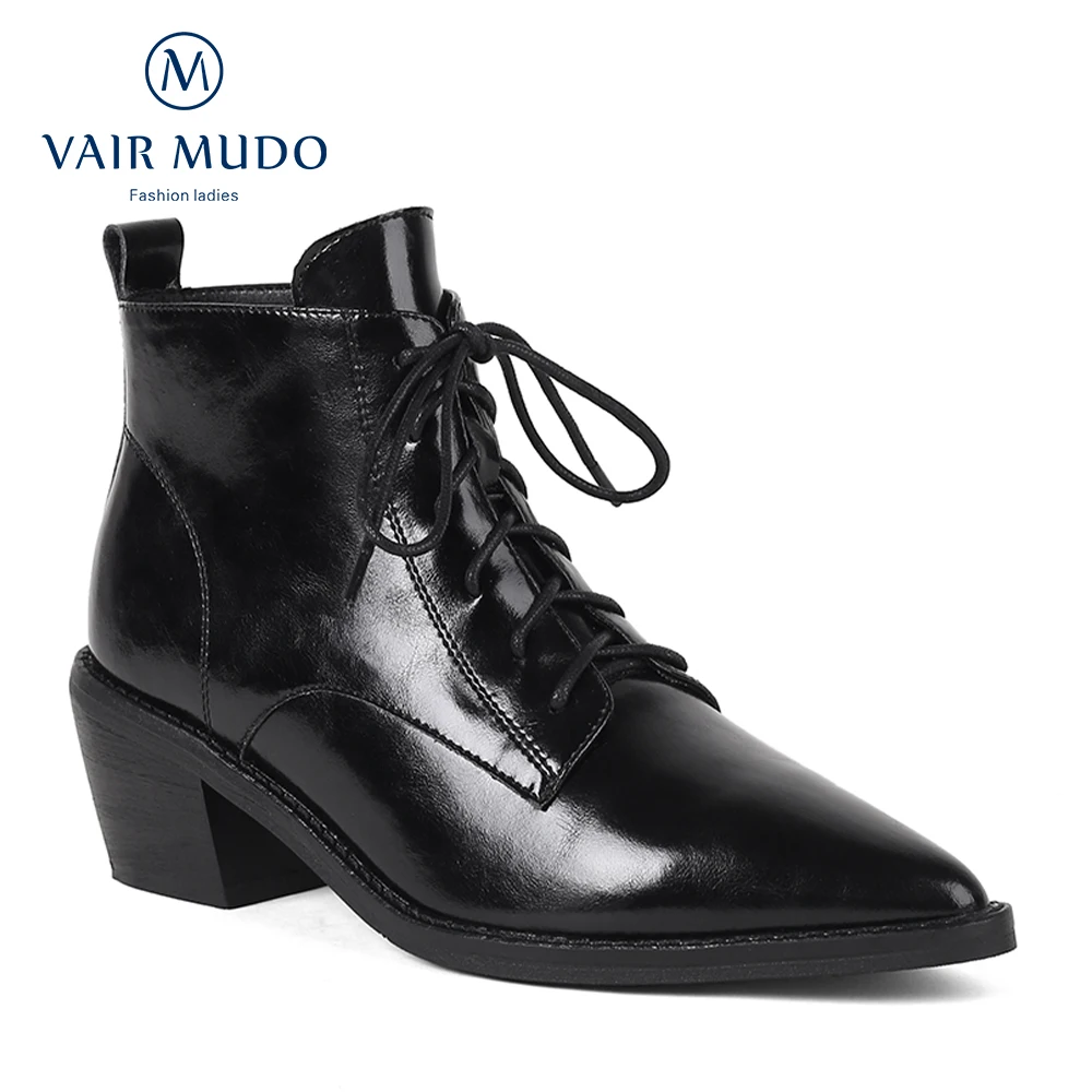 VAIR MUDO Women Ankle Chelsea Boots Shoes Low Heels Genuine Leather Pointed Toe Concise Shoes Women Fashion Boots Cool WM-X199-C
VAIR MUDO Women Ankle Chelsea Boots Shoes Low Heels Genuine Leather Pointed Toe Concise Shoes Women Fashion Boots Cool WM-X199-C