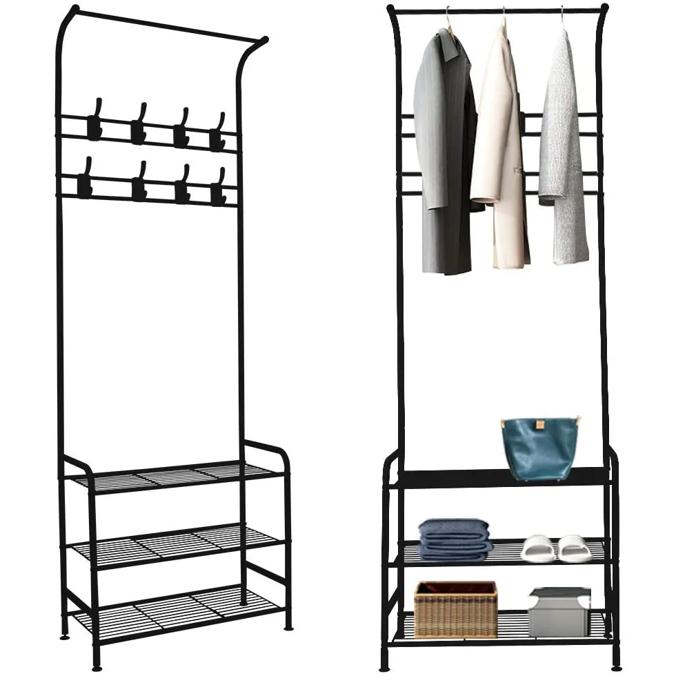 Home Coat Stand Clothing Hat Storage Shelf Floor Type Wardrobe Vertical Multilayer Coat Rack With Hooks Bedroom Living Room
Home Coat Stand Clothing Hat Storage Shelf Floor Type Wardrobe Vertical Multilayer Coat Rack With Hooks Bedroom Living Room
