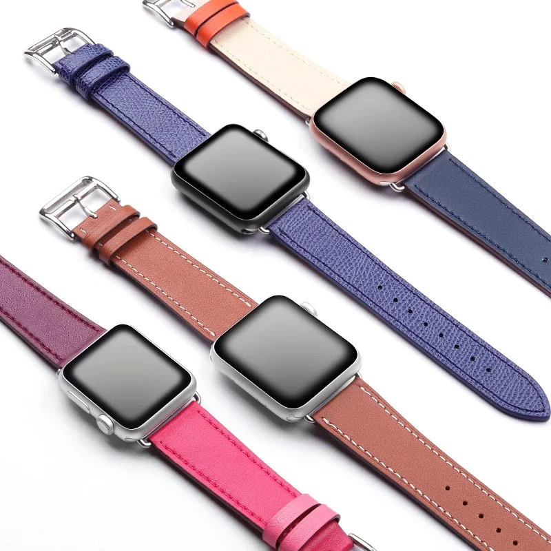 Leather Strap for Apple watch band 44mm 40mm 41mm 38mm 42mm 44 mm bracelet belt correa pulseira iWatch series 7 se 5 4 3
Leather Strap for Apple watch band 44mm 40mm 41mm 38mm 42mm 44 mm bracelet belt correa pulseira iWatch series 7 se 5 4 3