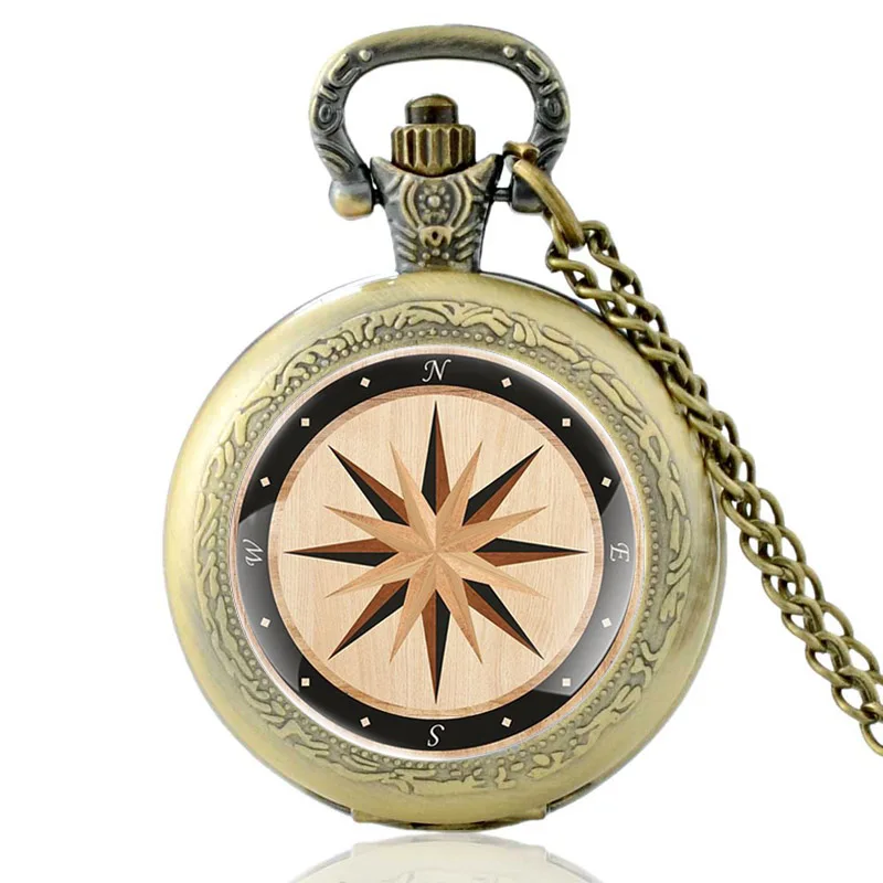 Vintage Compass Pattern Painting Glass Cabochon Quartz Pocket Watch Men Women Charm Pendant Necklace Chain Hours Clock
Vintage Compass Pattern Painting Glass Cabochon Quartz Pocket Watch Men Women Charm Pendant Necklace Chain Hours Clock