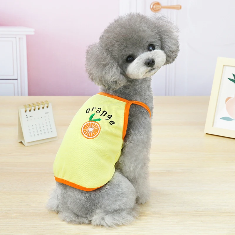 Pet clothes for small dog cat new cute thin four color fruit sling in spring summer Fruit printing Teddy cats dogs vest clothing
Pet clothes for small dog cat new cute thin four color fruit sling in spring summer Fruit printing Teddy cats dogs vest clothing