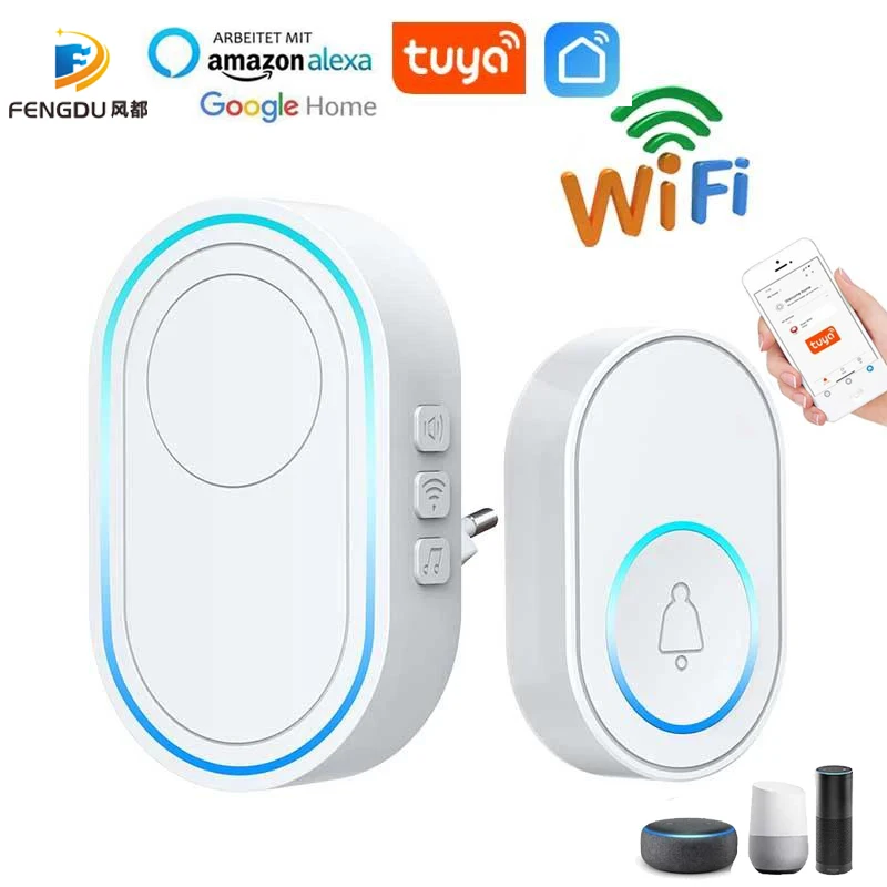 Беспроводной дверной звонок Tuya, Wi-Fi дверной звонок с управлением через приложение, интеллектуальная система домашней сигнализации, вилка EU/...
Беспроводной дверной звонок Tuya, Wi-Fi дверной звонок с управлением через приложение, интеллектуальная система домашней сигнализации, вилка EU/...