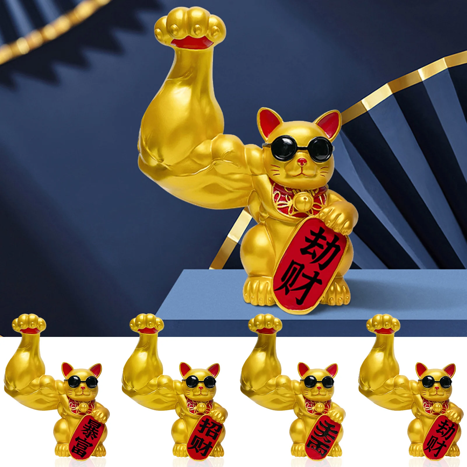 Мышцы рук Lucky Cat украшения из смолы и золотым принтом животных хранения поднос и декоративные украшения современный гостиной, художественно...
Мышцы рук Lucky Cat украшения из смолы и золотым принтом животных хранения поднос и декоративные украшения современный гостиной, художественно...