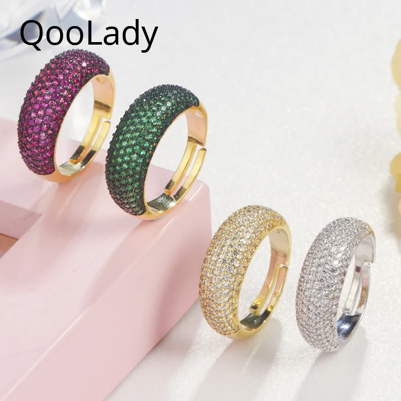 Женское кольцо с круглым цирконием QooLady, регулируемое кольцо в винтажном стиле хип-хоп зеленого и белого цвета, коллекция аксессуаров F068
Женское кольцо с круглым цирконием QooLady, регулируемое кольцо в винтажном стиле хип-хоп зеленого и белого цвета, коллекция аксессуаров F068