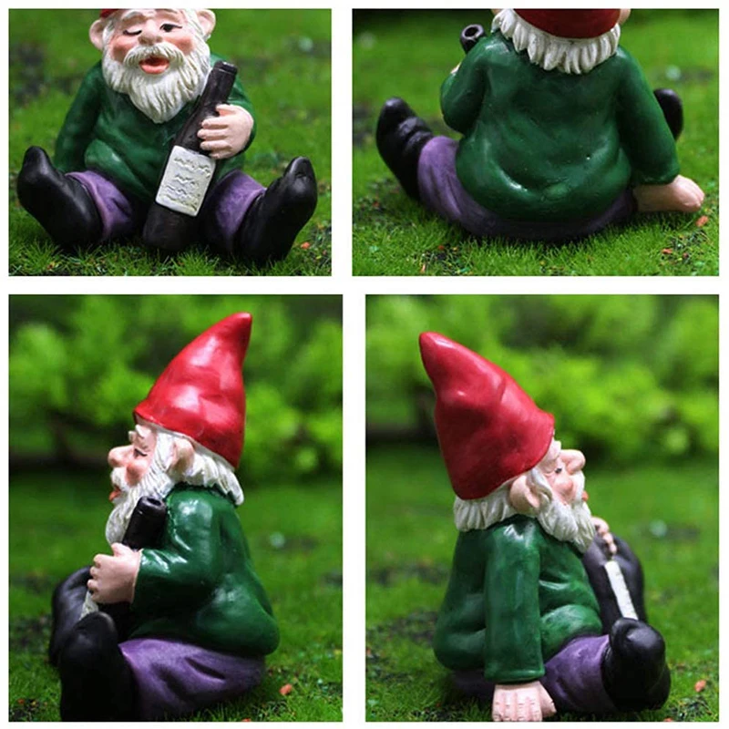 4pcs Miniature Gardening Gnomes Figurines Ornaments Fairy Garden Accessories Gnome-Drunk Gnome Kit Desktop Decor ALS88
4pcs Miniature Gardening Gnomes Figurines Ornaments Fairy Garden Accessories Gnome-Drunk Gnome Kit Desktop Decor ALS88