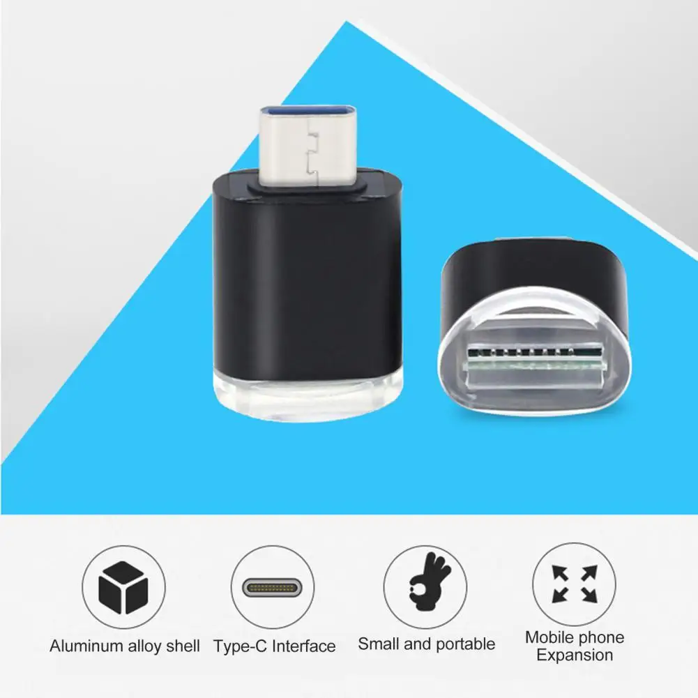 Mini Portable Type-c OTG Adapter High Speed Aluminum Alloy Memory Card Reader
Mini Portable Type-c OTG Adapter High Speed Aluminum Alloy Memory Card Reader