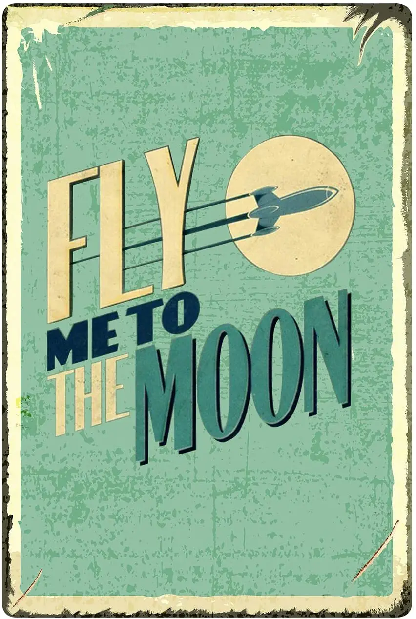 MUATOO Tin Sign Fly Me to The Moon Metal Retro Wall Decor Vintage Tin Signs for Home Bar Coffee
MUATOO Tin Sign Fly Me to The Moon Metal Retro Wall Decor Vintage Tin Signs for Home Bar Coffee
