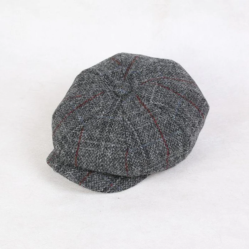 Newsboy Cap Wool Men Women Octagonal Cap Woolen Male Tweed Panel Plaid British Style Brand Vintage Flat Cap Beret BLM243
Newsboy Cap Wool Men Women Octagonal Cap Woolen Male Tweed Panel Plaid British Style Brand Vintage Flat Cap Beret BLM243