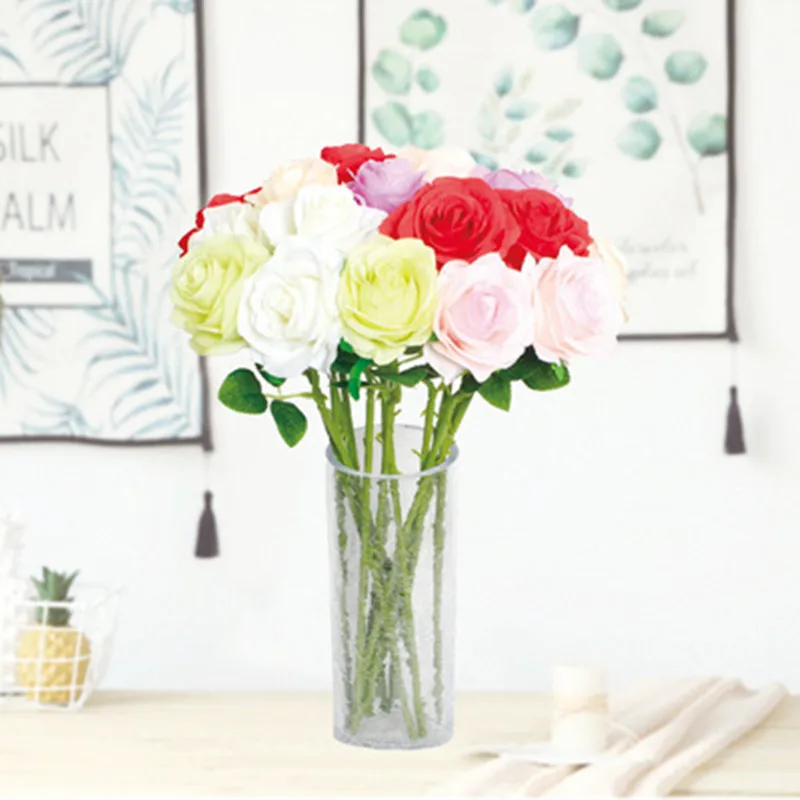 Silk Rose Artificial Flowers European Style Lover Wedding Flower Decorations Home Decor Wall Decor Wedding Party Dried Flowers
Silk Rose Artificial Flowers European Style Lover Wedding Flower Decorations Home Decor Wall Decor Wedding Party Dried Flowers