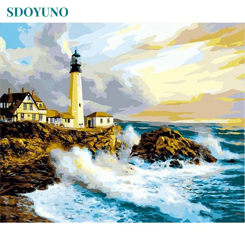 SDOYUNO Oil Paint By Numbers Kits Seascape Scenery Painting By Numbers On Canvas Frameless 60x75cm Handpaint DIY Draw Nmuber
SDOYUNO Oil Paint By Numbers Kits Seascape Scenery Painting By Numbers On Canvas Frameless 60x75cm Handpaint DIY Draw Nmuber