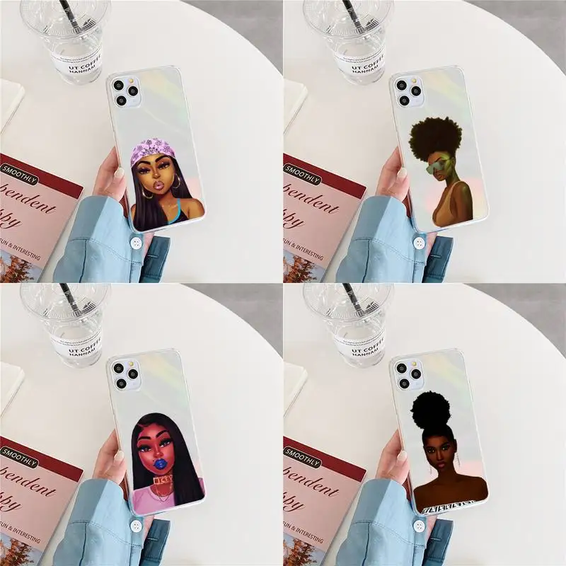 Fashion Black Girls Phone Case Laser Transparent for iPhone 11 12 pro mini 7 8 Plus X XS Max HUAWEI MATE 30 40 Soft TPU Cover
Fashion Black Girls Phone Case Laser Transparent for iPhone 11 12 pro mini 7 8 Plus X XS Max HUAWEI MATE 30 40 Soft TPU Cover