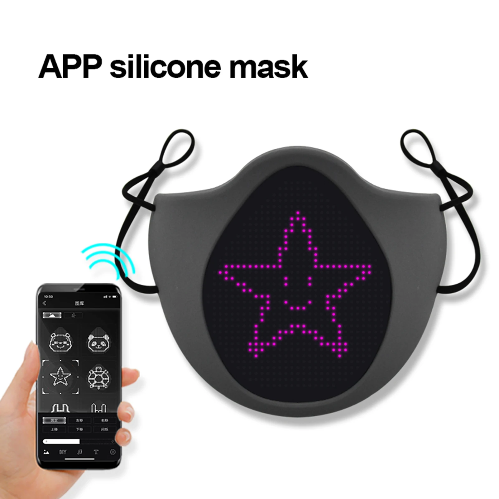 Led Display Mask Face DIY Mask APP Operation USB LED Silicone Face Mask DIY Any Design As Your Like for Festivals Raves Partie
Led Display Mask Face DIY Mask APP Operation USB LED Silicone Face Mask DIY Any Design As Your Like for Festivals Raves Partie
