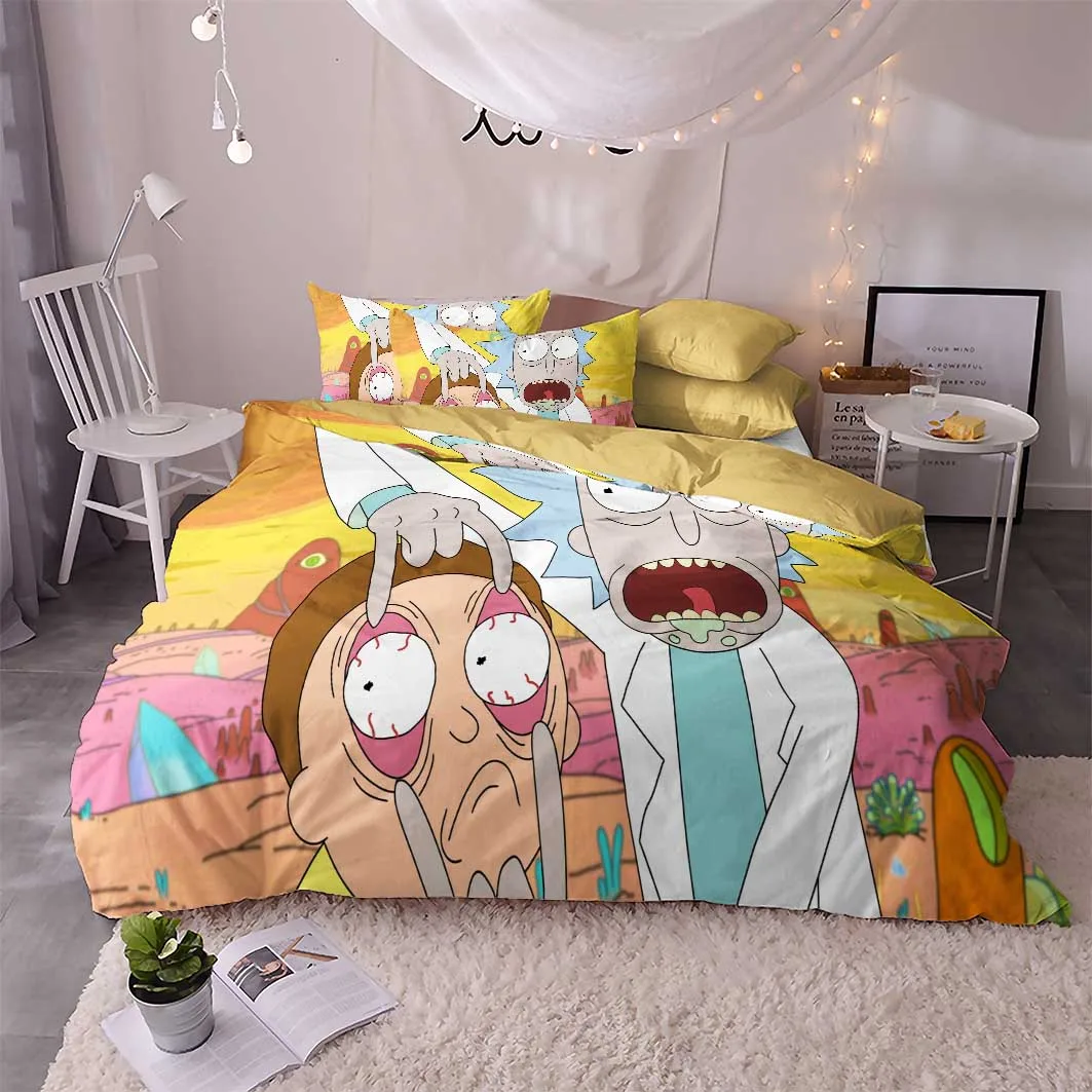 Cartoon Funny Bedding Set Kids Duvet Cover Set Home Custom Rick Morty Bed Quilt Cover 150 Bed Set Queen King Size Bedroom Decor
Cartoon Funny Bedding Set Kids Duvet Cover Set Home Custom Rick Morty Bed Quilt Cover 150 Bed Set Queen King Size Bedroom Decor