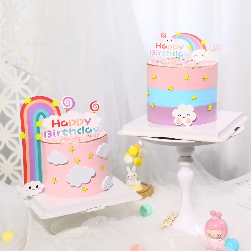 Ins радужная бумага топперы для торта на день рождения милые смайлики облако выпечка торт топперы для детей день рождения украшения для торт... 
Ins радужная бумага топперы для торта на день рождения милые смайлики облако выпечка торт топперы для детей день рождения украшения для торт...