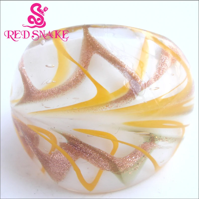 

RED SNAKE Brand Fashion Ring Handmade Murano Glass Multifarious Rings RSMG0000#226