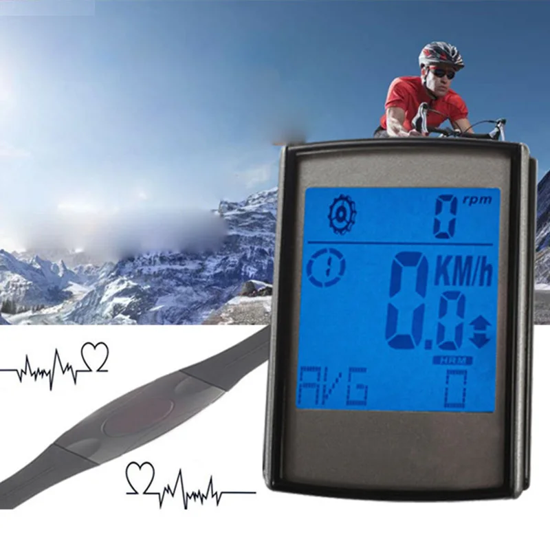 Wireless Bicycle Computer Bike Odometer Speedometer LCD Display 3 in 1 Cycling Computer Speed Cadence Heart Rate Monitor Sensor
Wireless Bicycle Computer Bike Odometer Speedometer LCD Display 3 in 1 Cycling Computer Speed Cadence Heart Rate Monitor Sensor