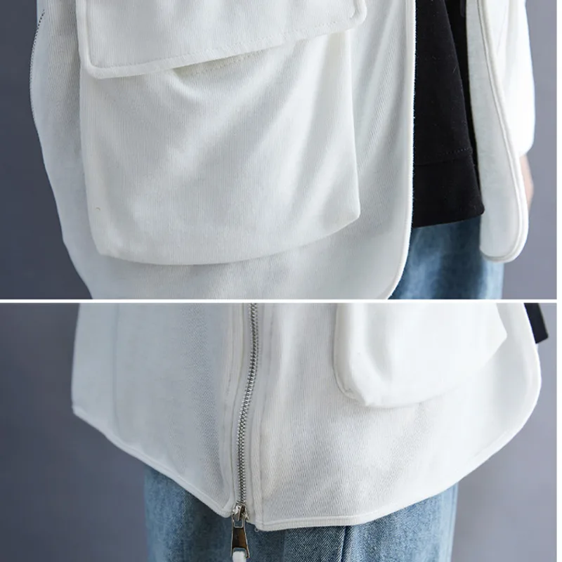 #3206Cotton Women's Vest Waistcoat Loose Cardigan Kimono Vest Coat Women Pockets Loose Side Zipper Sleeveless Jacket Thin Summer
#3206Cotton Women's Vest Waistcoat Loose Cardigan Kimono Vest Coat Women Pockets Loose Side Zipper Sleeveless Jacket Thin Summer