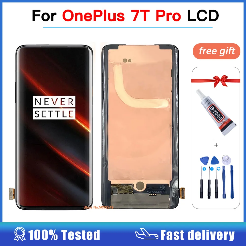 6.67" For Oneplus 7T Pro LCD Display Touch Screen Digitizer Assembly For Oneplus 7TPro Screen Replacement Parts with tools glue
6.67" For Oneplus 7T Pro LCD Display Touch Screen Digitizer Assembly For Oneplus 7TPro Screen Replacement Parts with tools glue