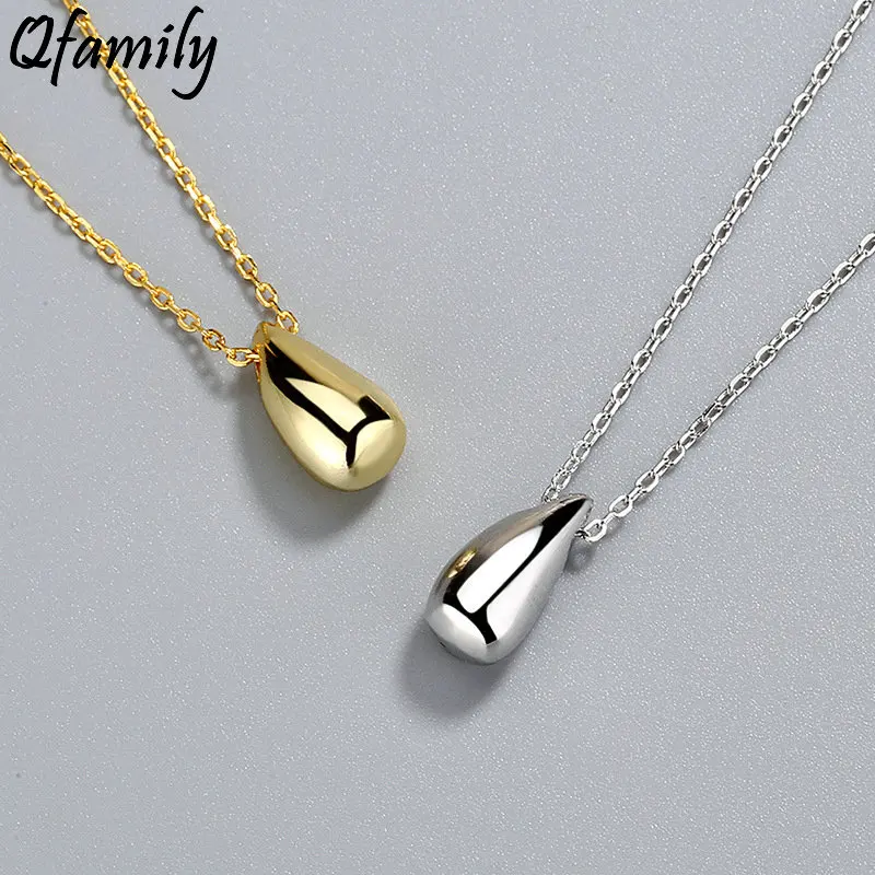 925 Sterling Silver Water Drop Necklace for Women Lovers Girlfriend Elegant Gold Color Necklaces Jewelry Birthday Gifts
925 Sterling Silver Water Drop Necklace for Women Lovers Girlfriend Elegant Gold Color Necklaces Jewelry Birthday Gifts