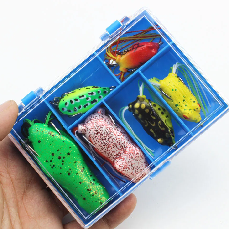 A box of six bionic thunder frogs, egg frogs, black suit, high carbon steel double hook lure soft bait
A box of six bionic thunder frogs, egg frogs, black suit, high carbon steel double hook lure soft bait