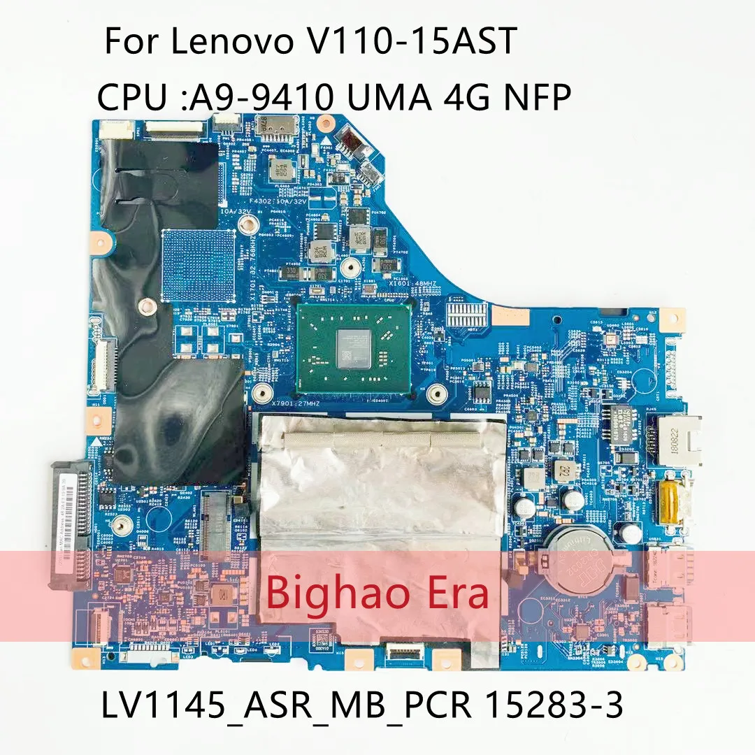 FRU:5B20L80178 For Lenovo V110-15AST LV1145_ASR_MB_PCR 15283-3 laptop motherboard CPU A9-9410 UMA 4G NFP 100% tested ok
FRU:5B20L80178 For Lenovo V110-15AST LV1145_ASR_MB_PCR 15283-3 laptop motherboard CPU A9-9410 UMA 4G NFP 100% tested ok