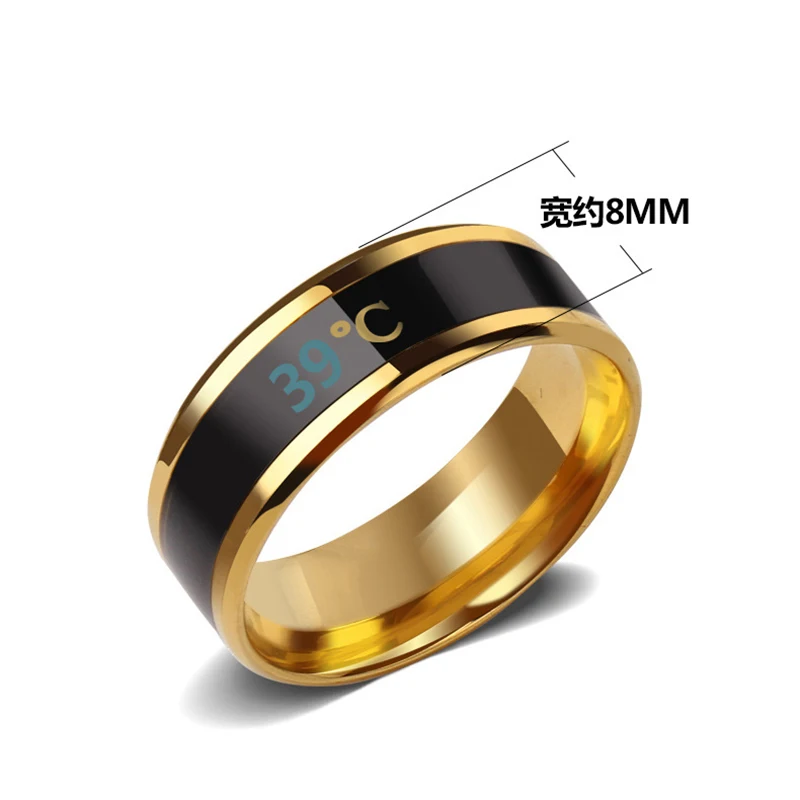 Trendy Smart Temperature Ring Multifunctional Intelligent Ring Titanium Steel Couple Finger Digital Rings Jewelry Accessories
Trendy Smart Temperature Ring Multifunctional Intelligent Ring Titanium Steel Couple Finger Digital Rings Jewelry Accessories