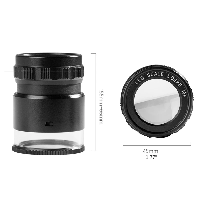 10X Loupe Magnifier Cylindrical Measuring Scale Magnifying Glass Professional Magnifying Tool for DIY Use
10X Loupe Magnifier Cylindrical Measuring Scale Magnifying Glass Professional Magnifying Tool for DIY Use