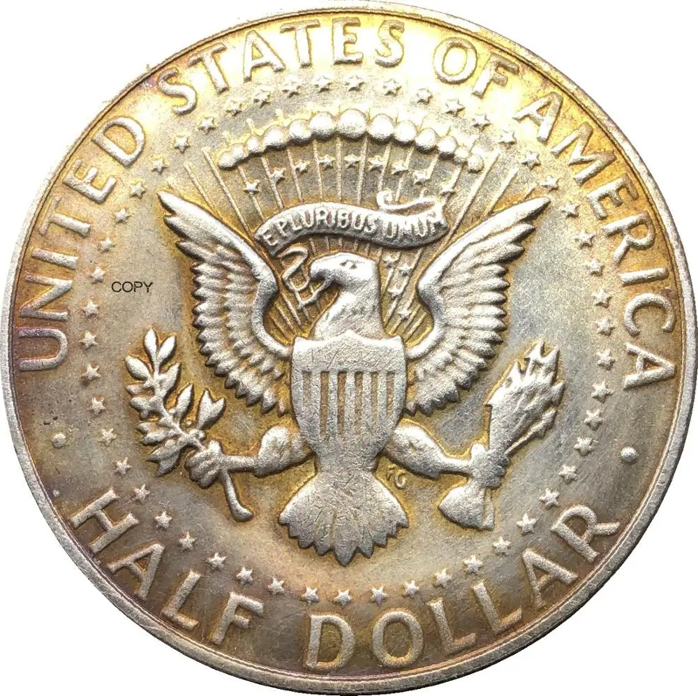 United States America 1971 Liberty 1/2 Kennedy US Half Dollar In God We Trust E PLURIBUS Cupronickel Silver Plated Copy Coin
United States America 1971 Liberty 1/2 Kennedy US Half Dollar In God We Trust E PLURIBUS Cupronickel Silver Plated Copy Coin