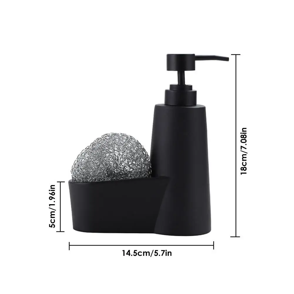 Soap Dispenser With Steel Sponge Scrubber For Kitchen Sink Stable Placement Long-term Use Kitchen Tools
Soap Dispenser With Steel Sponge Scrubber For Kitchen Sink Stable Placement Long-term Use Kitchen Tools