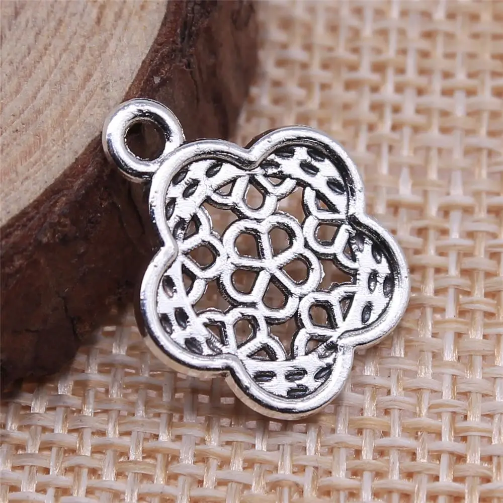 Jewelery Pendants Making Charms For Jewelry 40pcs Hollow Flower Charms 16x19mm Antique Silver Plated
Jewelery Pendants Making Charms For Jewelry 40pcs Hollow Flower Charms 16x19mm Antique Silver Plated
