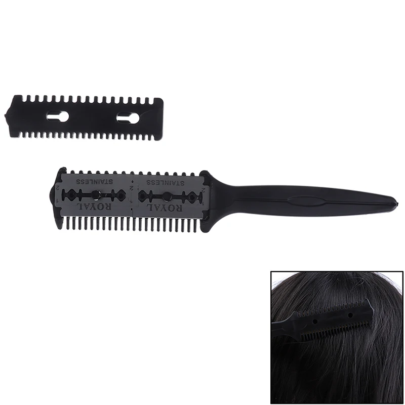 

Pro Barber Hair Razor Comb Scissor Tools Bangs Brush Hairdressing Trimmers Hair Shaving Blades Cutting Thinning Beauty Styling
