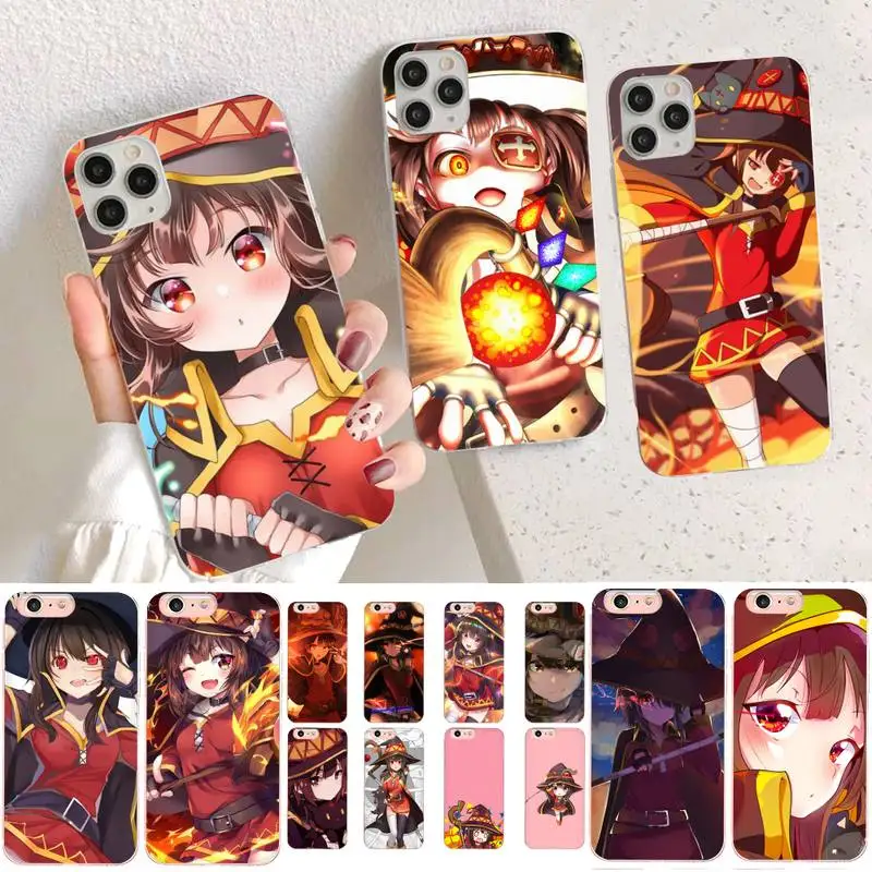 YNDFCNB Anime Konosuba Megumin Phone Case for iphone 13 11 12 pro XS MAX 8 7 6 6S Plus X 5S SE 2020 XR cover
YNDFCNB Anime Konosuba Megumin Phone Case for iphone 13 11 12 pro XS MAX 8 7 6 6S Plus X 5S SE 2020 XR cover