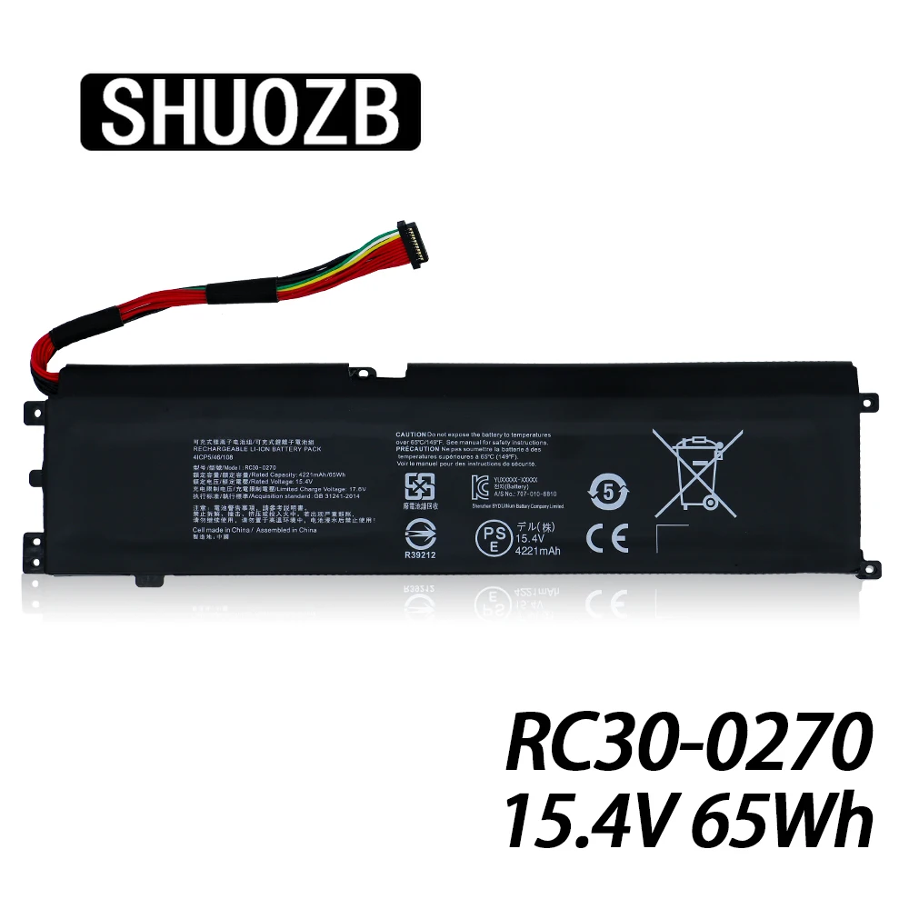 RC30-0270 ноутбук Батарея для Razer лезвие 15 база Stealth 2018 серии RZ09-0270 RZ09-03006 RZ09-02705E75-R3U 15,4 V 4221 мА/ч, 65Wh
RC30-0270 ноутбук Батарея для Razer лезвие 15 база Stealth 2018 серии RZ09-0270 RZ09-03006 RZ09-02705E75-R3U 15,4 V 4221 мА/ч, 65Wh