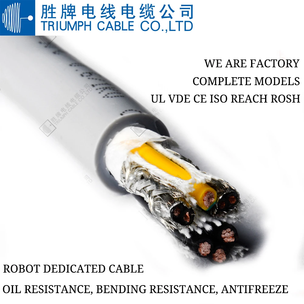 TRIUMPHCABLE/SHENGPAI 10 M UL2464 18AWG 2/3/4/5/6/7/8 core PVC multi-core shielded cable anti-interference control wire cable
TRIUMPHCABLE/SHENGPAI 10 M UL2464 18AWG 2/3/4/5/6/7/8 core PVC multi-core shielded cable anti-interference control wire cable