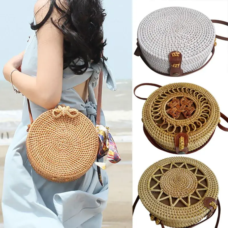 Vintage Handmade Women Rattan Bag Woven Bow Shoulder Bags Beach Straw Bag Messengers Handbag Multi-purpose Makeup Organizer
Vintage Handmade Women Rattan Bag Woven Bow Shoulder Bags Beach Straw Bag Messengers Handbag Multi-purpose Makeup Organizer