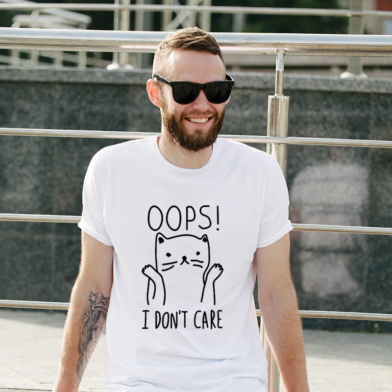 New Coming Oops I Don't Care Cat Slim Fit Cute TShirts Simple Style Unique T Shirts Cheap Short Sleeve T-Shirts Hipster
New Coming Oops I Don't Care Cat Slim Fit Cute TShirts Simple Style Unique T Shirts Cheap Short Sleeve T-Shirts Hipster