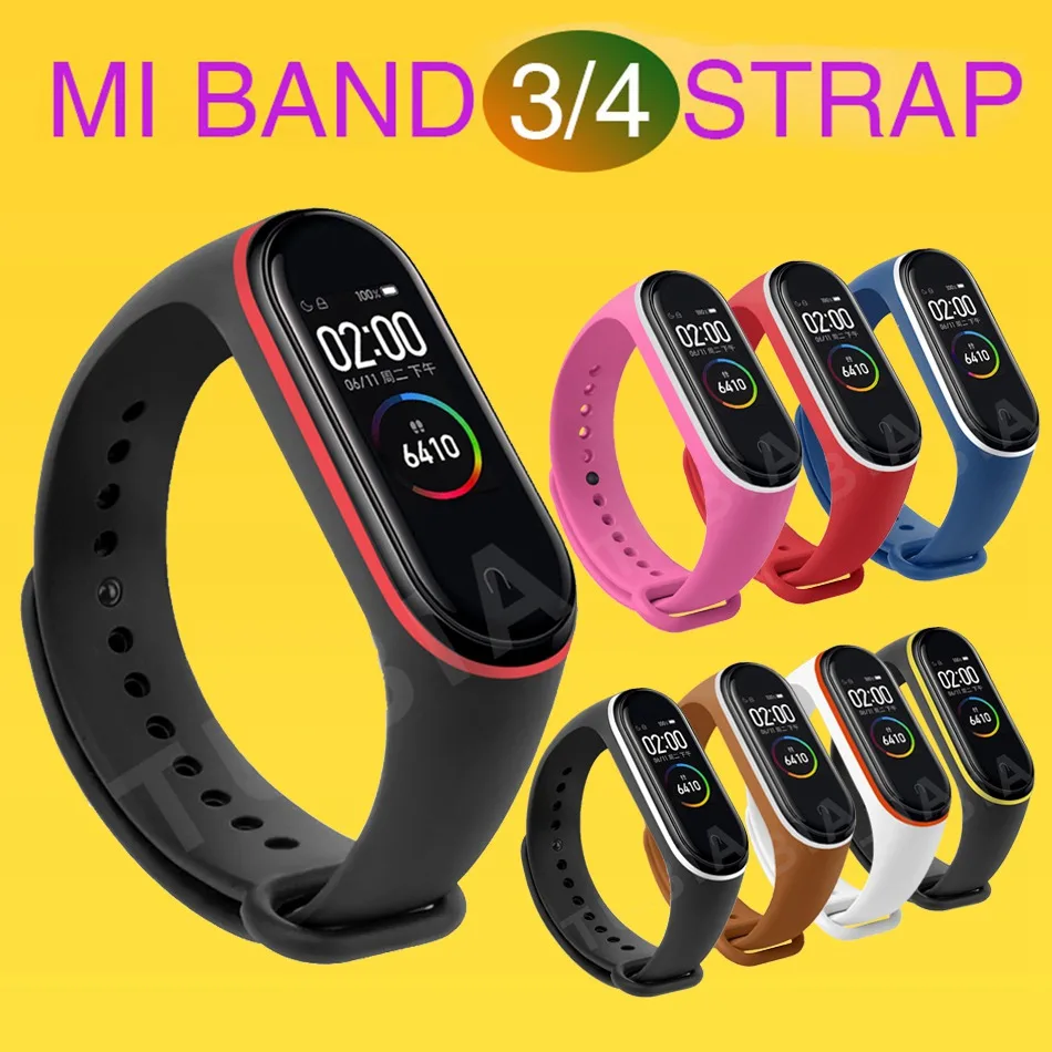 Защитный ремешок на запястье для браслета Xiaomi Mi Band 3 4 силиконовый браслет Miband NFC