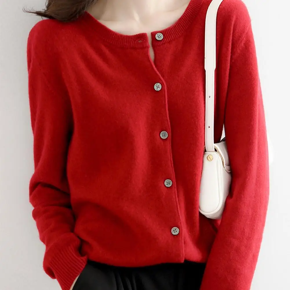 Vintage Wool Sweater Cardigan Women Single Breasted Long Sleeve Elegant Jumper Wool Knitted Autumn And Spring Outwear 
Vintage Wool Sweater Cardigan Women Single Breasted Long Sleeve Elegant Jumper Wool Knitted Autumn And Spring Outwear