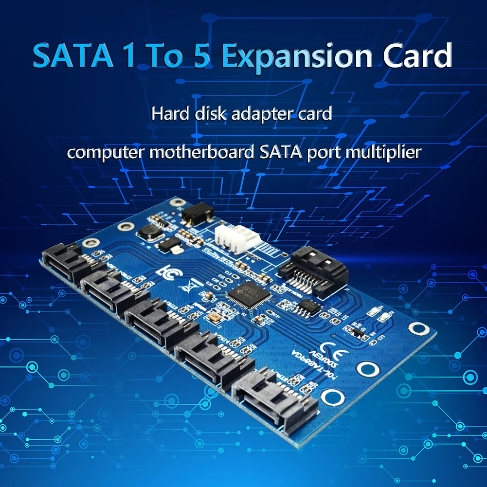 SATA 1 to 5 Hard Drive Disk Adapter SATA Expansion Card PC Motherboard Adapter 6-Port 3.0 Gbps SATA Riser Card Computer
SATA 1 to 5 Hard Drive Disk Adapter SATA Expansion Card PC Motherboard Adapter 6-Port 3.0 Gbps SATA Riser Card Computer