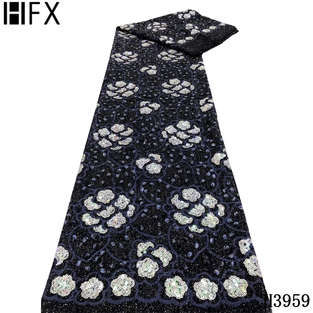 HFX New Arrival Sequins Tulle Lace Fabric African Lace Fabric 2020 High Quality Nigerian Lace Net Lace Fabric 5 yards For Dress
HFX New Arrival Sequins Tulle Lace Fabric African Lace Fabric 2020 High Quality Nigerian Lace Net Lace Fabric 5 yards For Dress