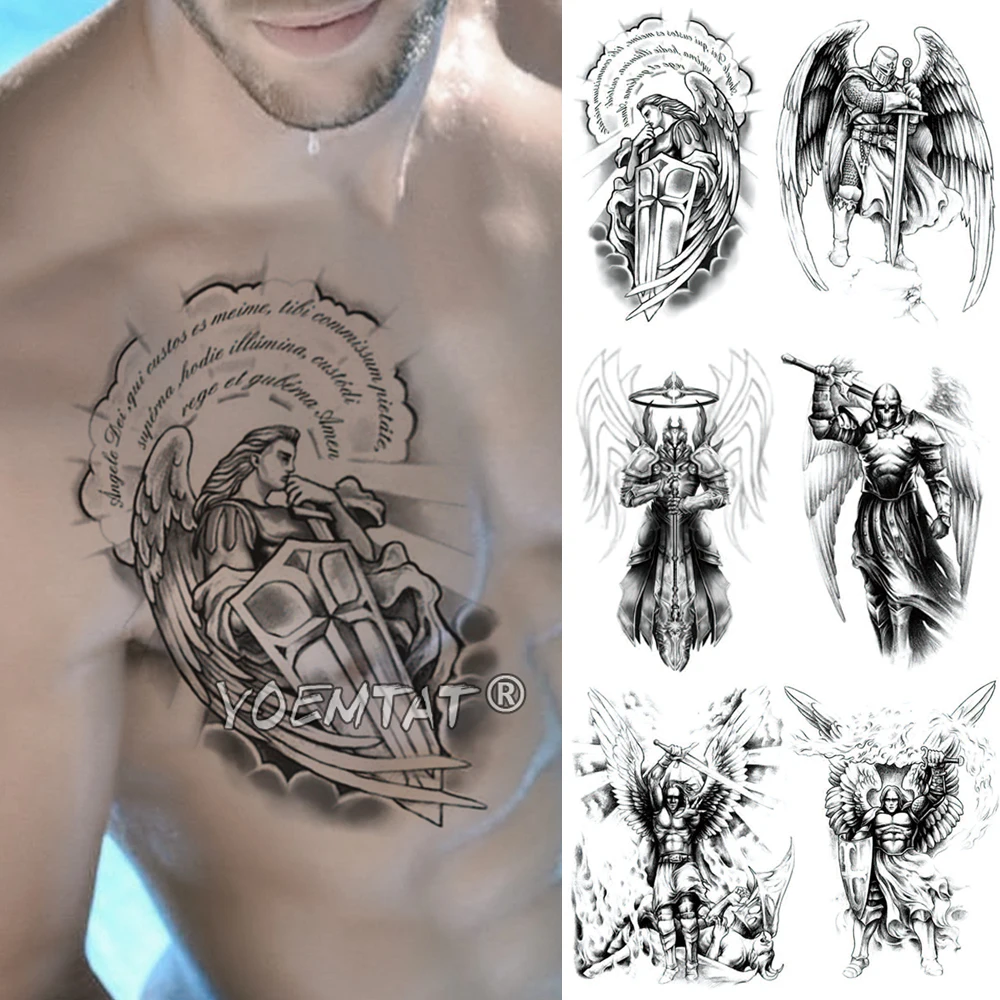 Knights Samurai Warrior Temporary Tattoo Sticker Ares Waterproof Tatto Hero Halo Wings Body Art Arm Fake Tatoo Men Women
Knights Samurai Warrior Temporary Tattoo Sticker Ares Waterproof Tatto Hero Halo Wings Body Art Arm Fake Tatoo Men Women
