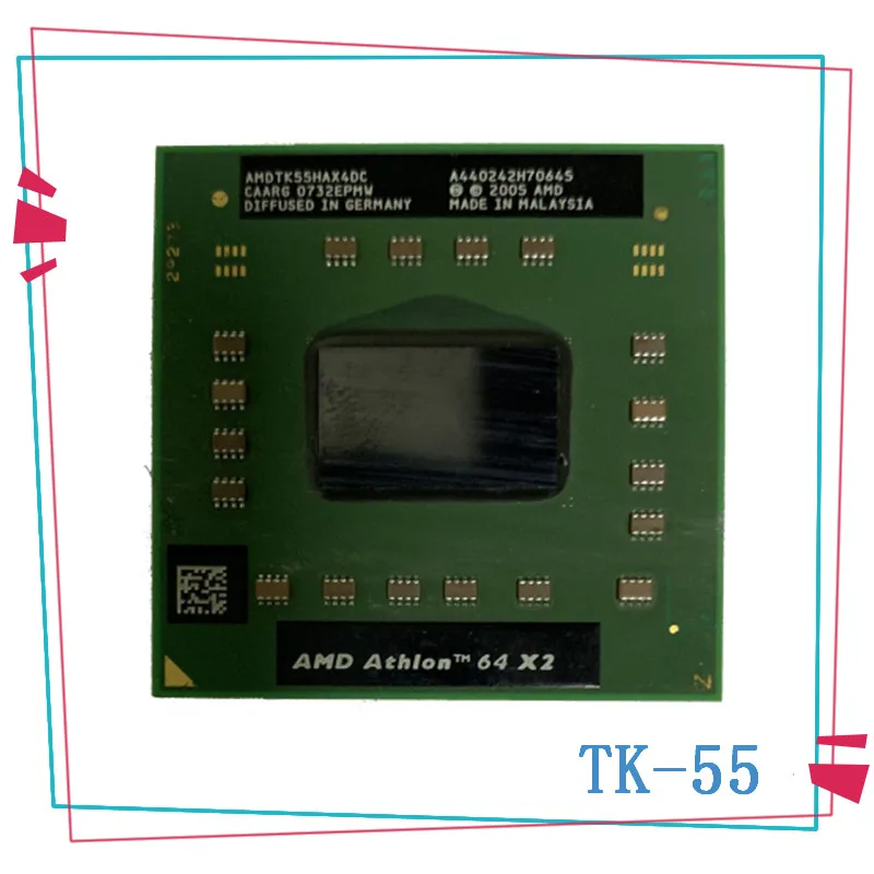 

AMD Athlon 64 X2 TK-55 TK 55 TK55 1,8 ГГц двухъядерный двухпоточный процессор AMDTK55HAX4CT разъем S1